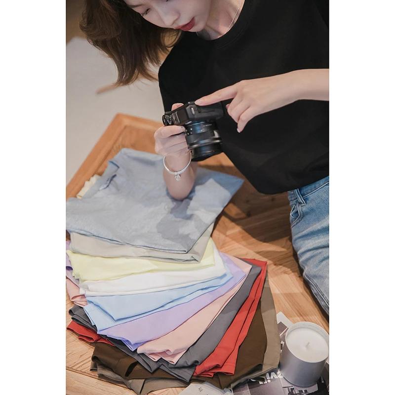 小谷粒凉感索罗纳短袖女2025新款夏款爆款T恤白色百搭设计感上衣