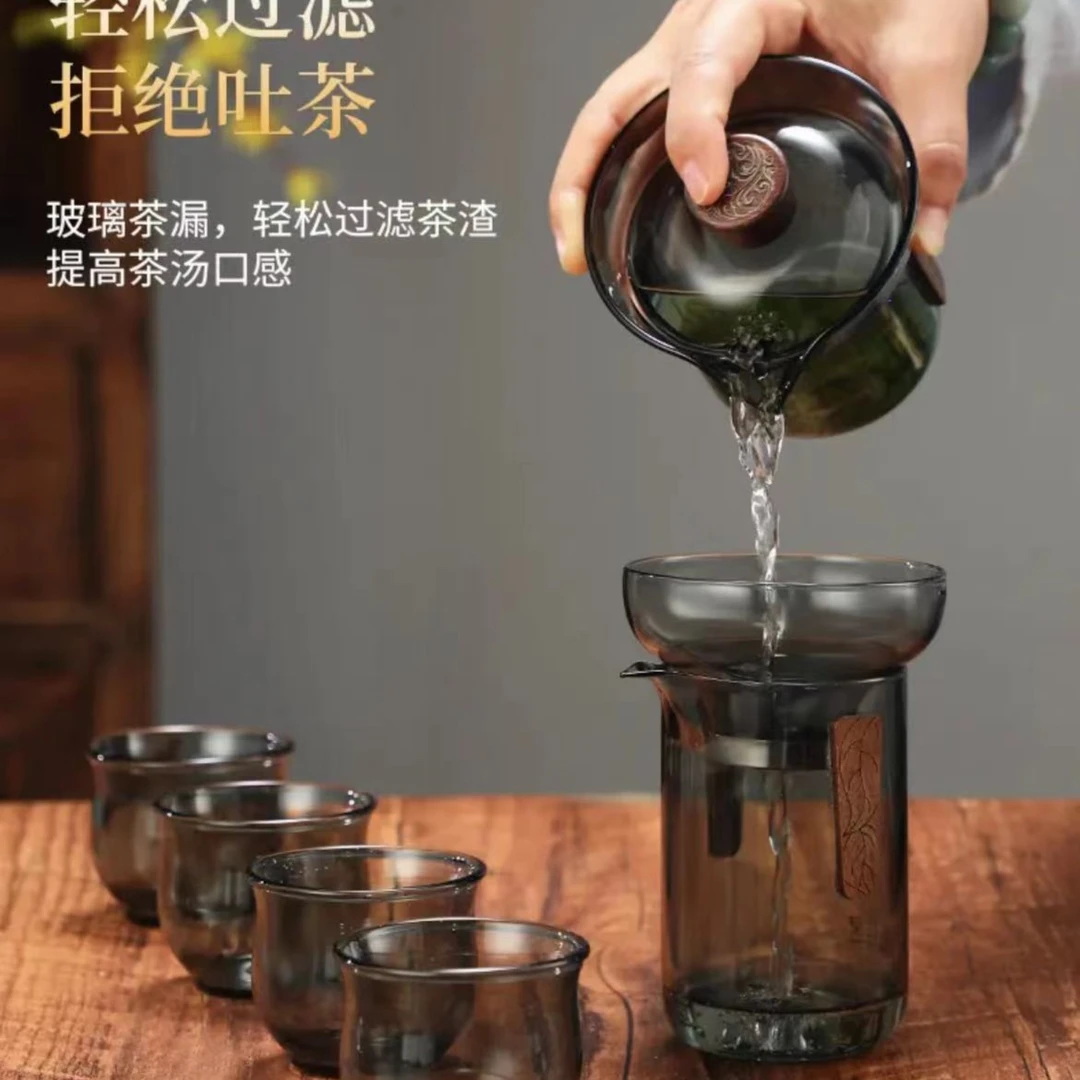 礼品套装功夫茶具创意送礼神器纯手工高档简约礼盒装加厚家用防烫