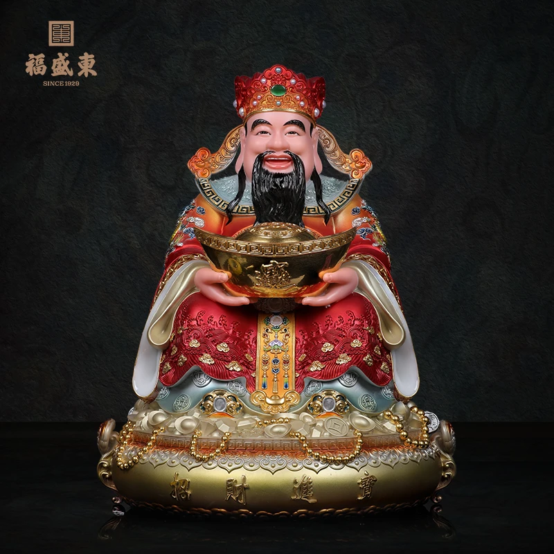 财神爷汉白玉文财神比干范蠡圆底拓宝财神爷店铺商铺公司开业摆件