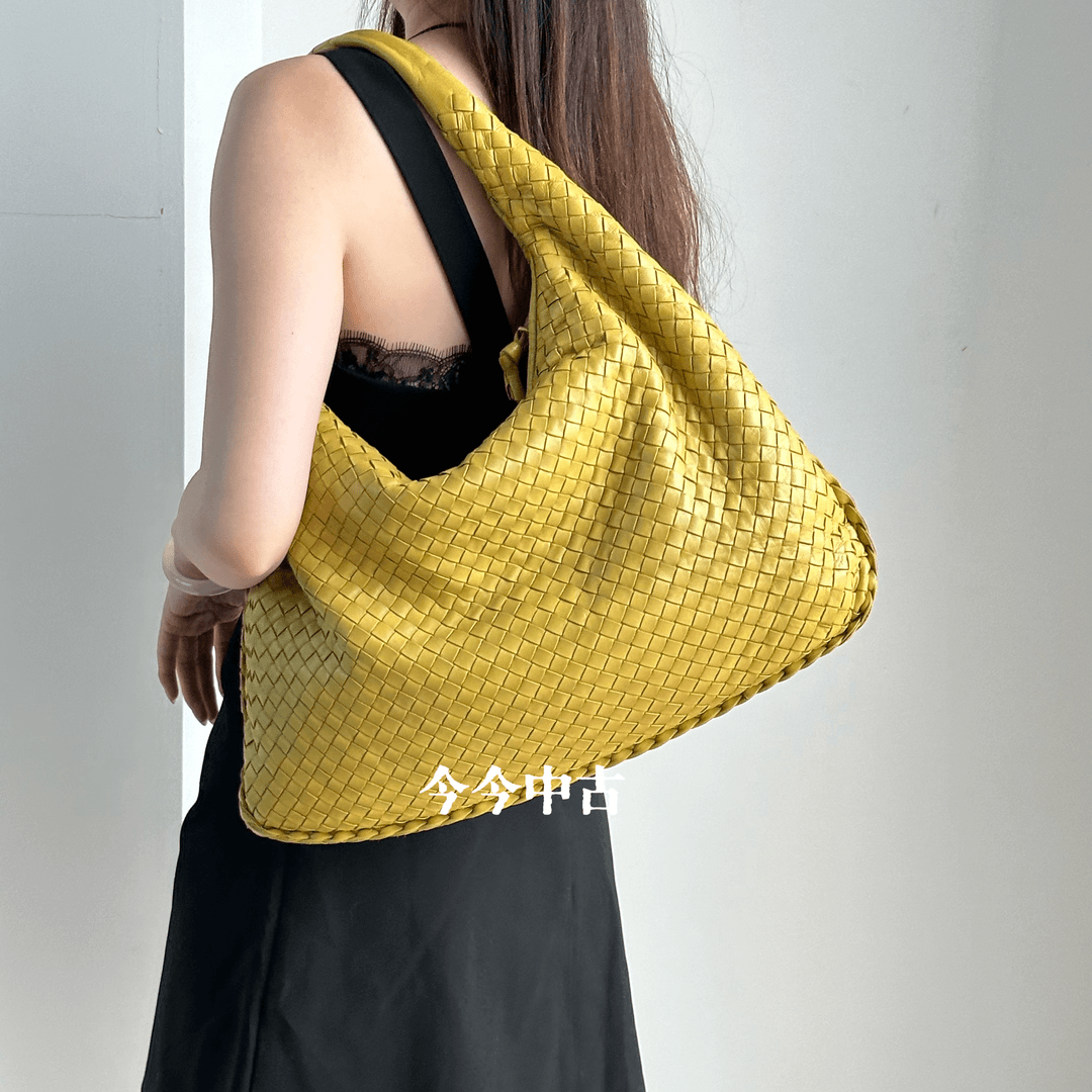 95新 BOTTEGA VENETA/葆蝶家 编织经典大号和尚单肩包