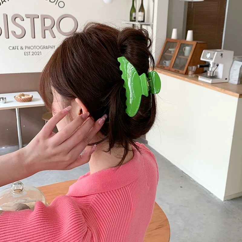 多巴胺糖果色抓夹醋酸鲨鱼夹时尚百搭ins风 发抓彩色发饰少女头饰