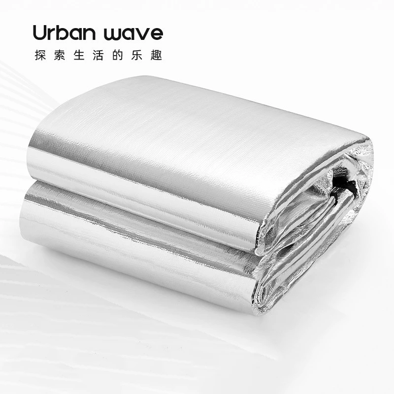 城市波浪防潮垫野餐便携加厚防水垫子帐篷家用露营双面铝膜地垫