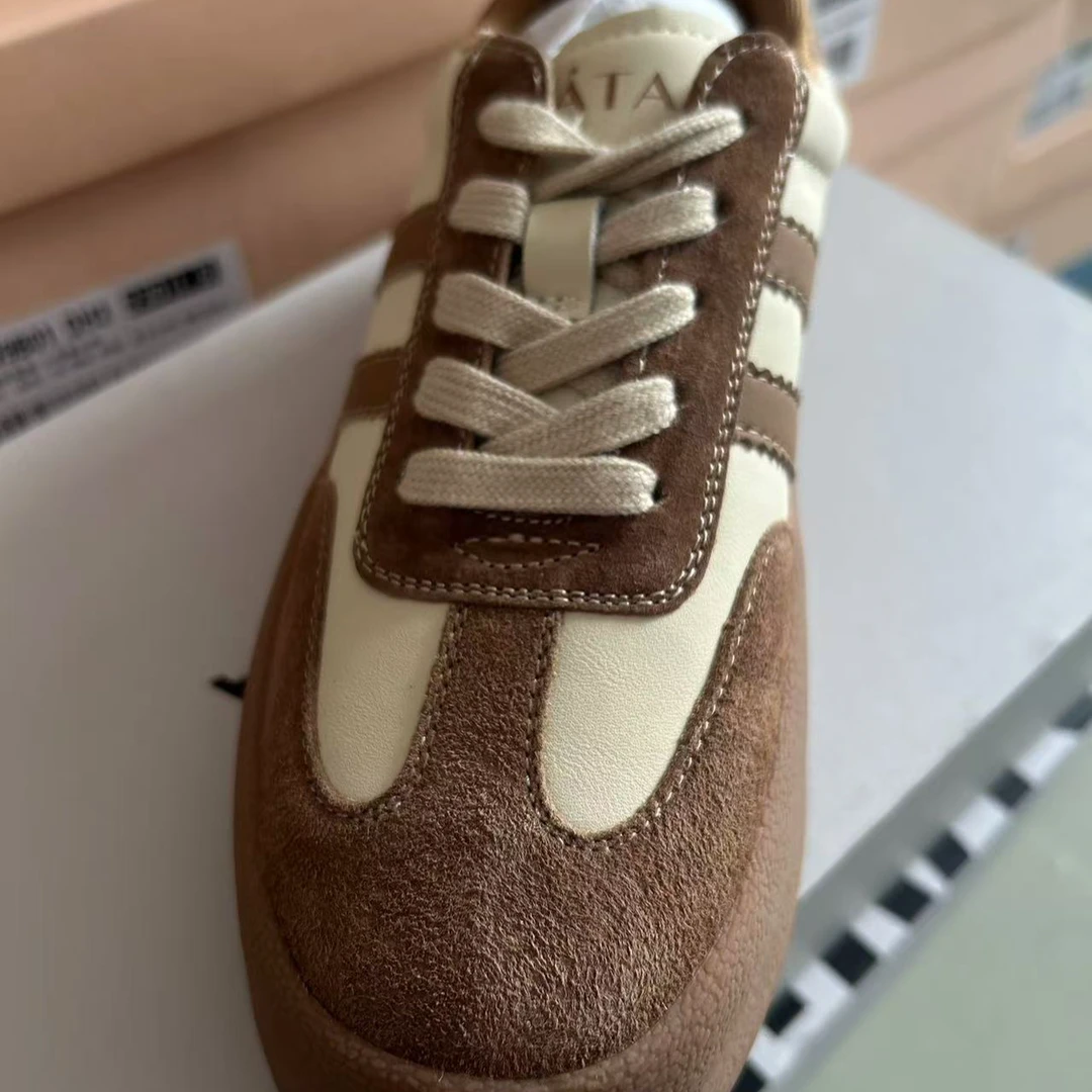 德训鞋百搭秀休闲真皮女鞋