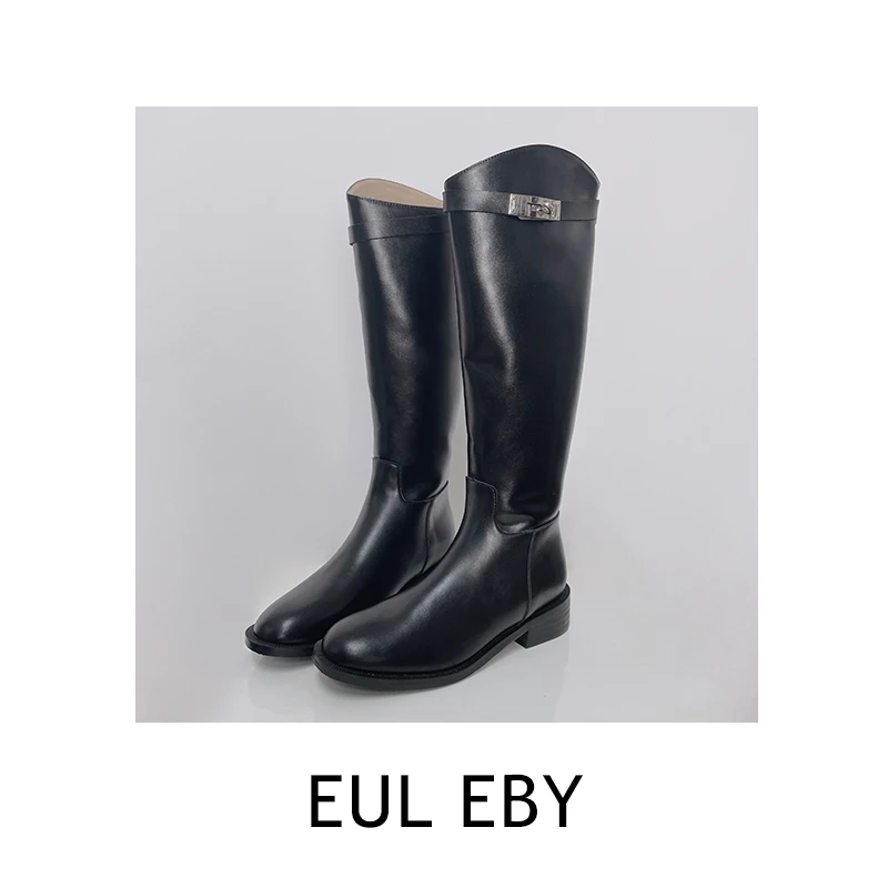 【EUL EBY】高筒骑士靴不过膝长靴 101744#
