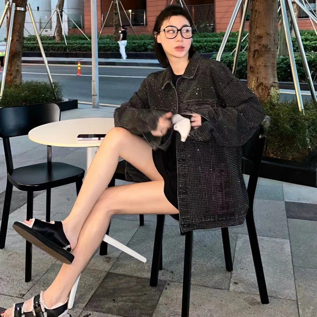 林肉肉【满天星钻】牛仔外套WT-036