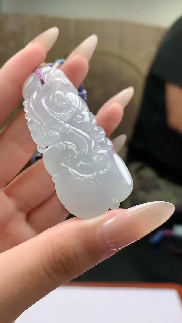 【闪购商品】定制翡翠未镶嵌4969xd-毛货挂件69