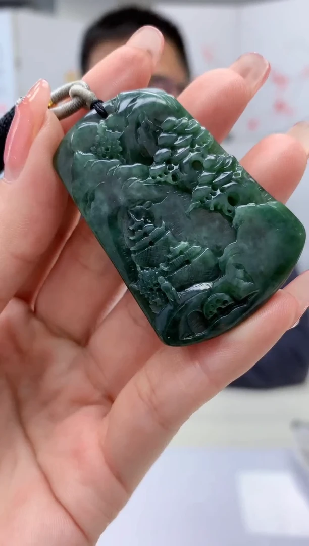 【闪购商品】定制翡翠未镶嵌5116ry-毛货挂件26