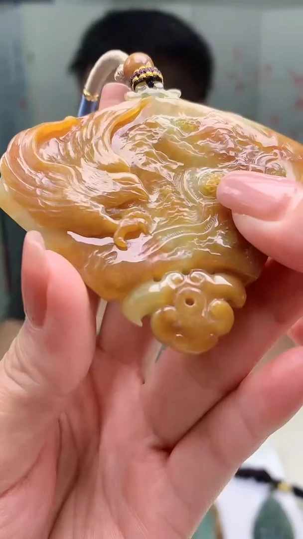 【闪购商品】定制翡翠未镶嵌5028jj-毛货挂件138