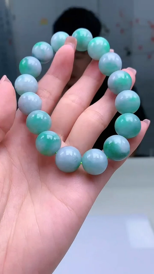 【闪购商品】定制翡翠未镶嵌5028jj-毛货手串167