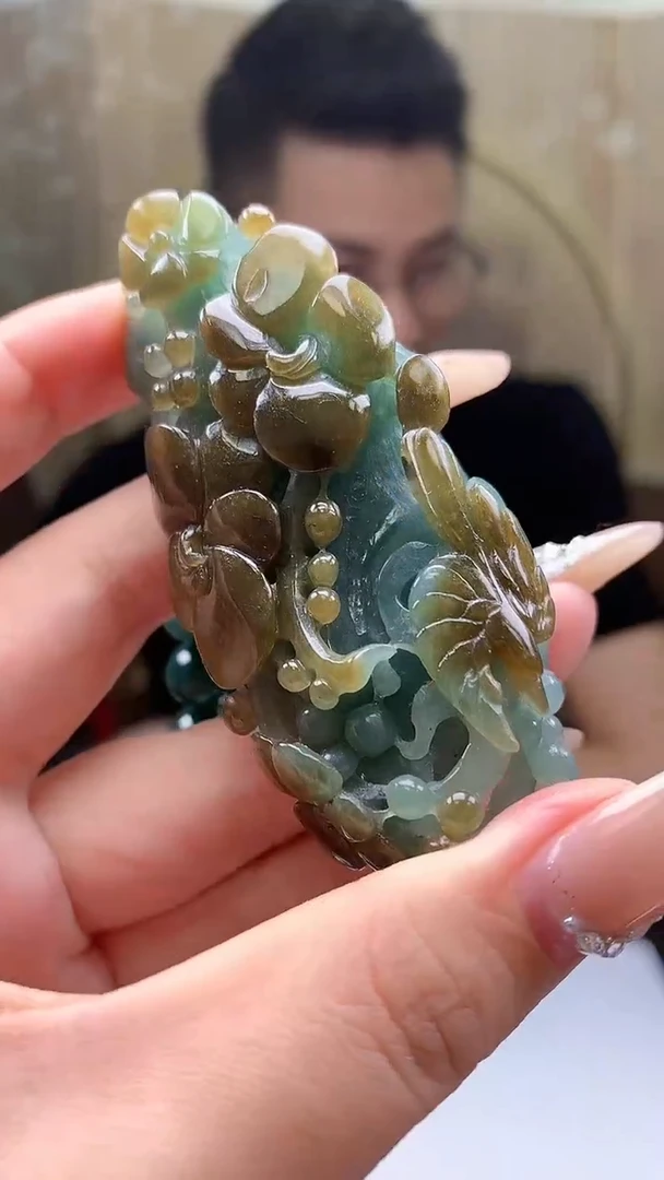 【闪购商品】定制翡翠未镶嵌5007yx-毛货吊坠88