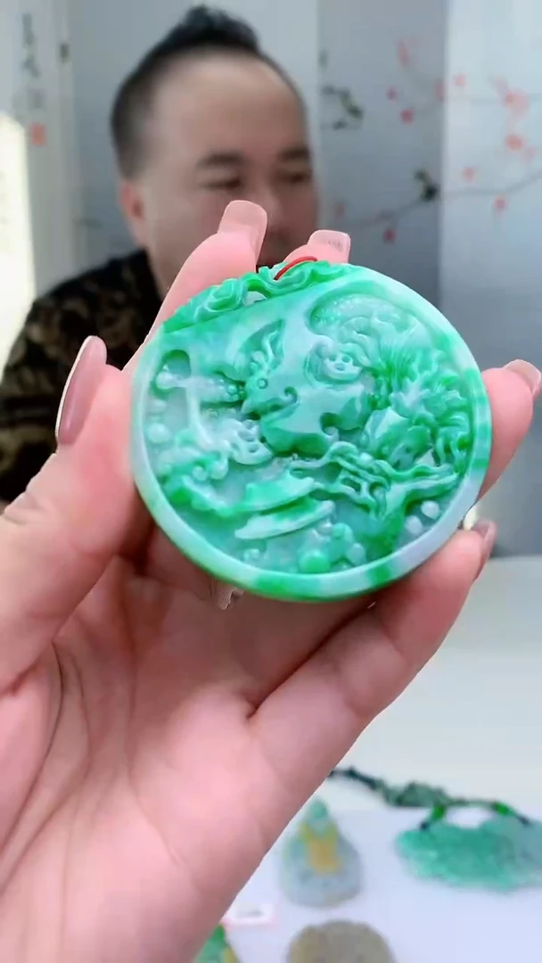 【闪购商品】定制翡翠未镶嵌4852jj-毛货挂件92