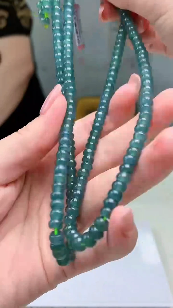 【闪购商品】定制翡翠未镶嵌4852jj-毛货珠链75