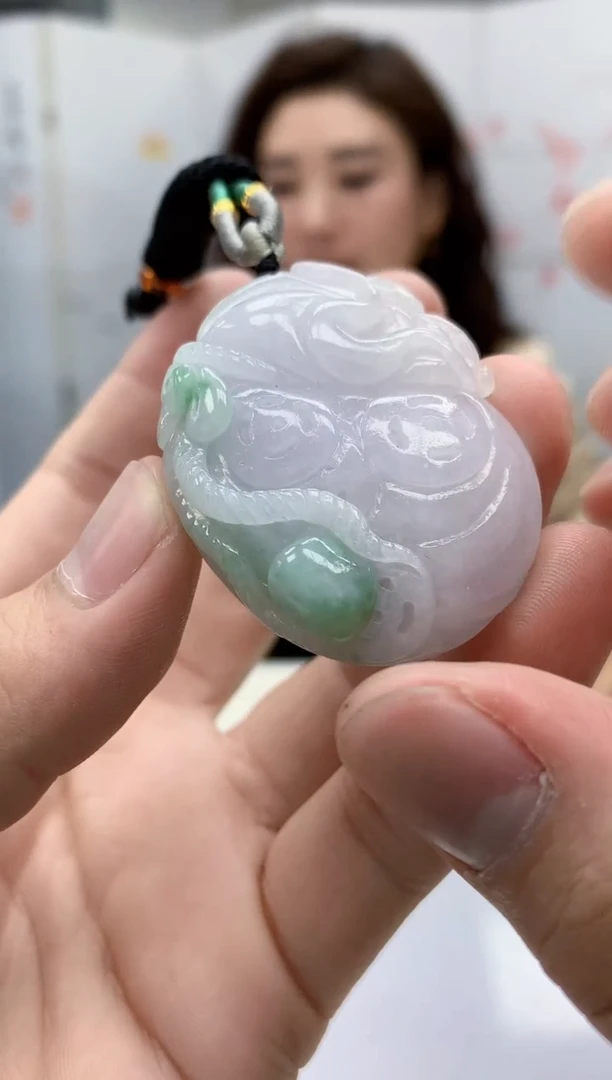 【闪购商品】定制翡翠未镶嵌4829bb-毛货挂件72