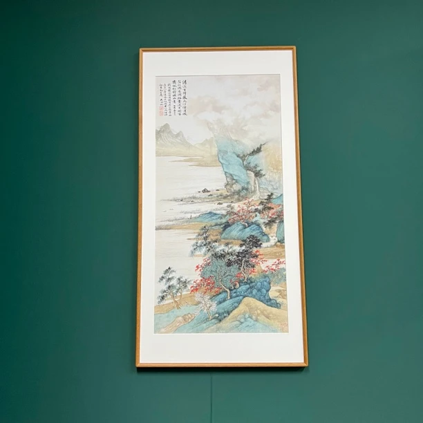 【霜林烟浦】茶室客厅书房室内装饰挂画