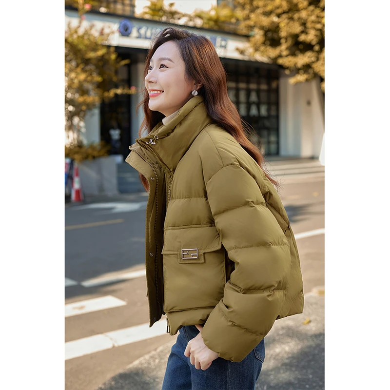 【小铃铛专属】梵希蔓时尚气质短款羽绒服女厚款保暖外套50701