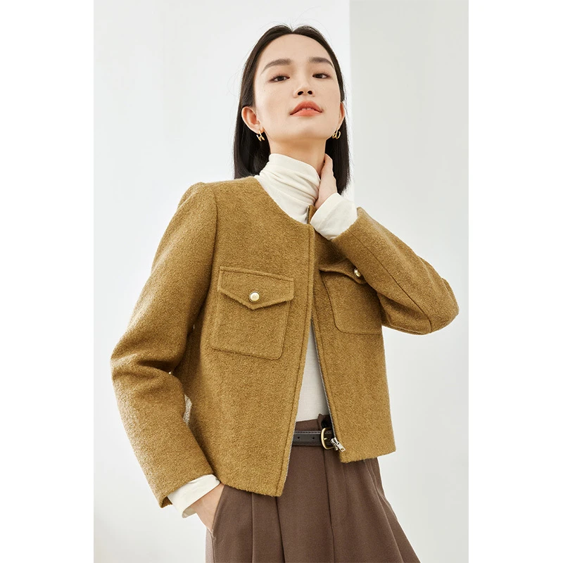 【小铃铛专属】梵希蔓优雅气质小香风毛呢外套M5330