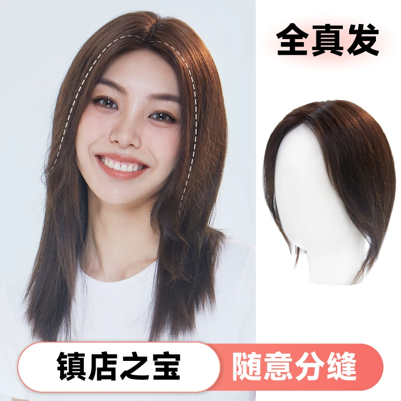 LUCYLEE【隐形蕾丝刘海】达人夏轻薄无痕遮白发随意分缝刘海假发片