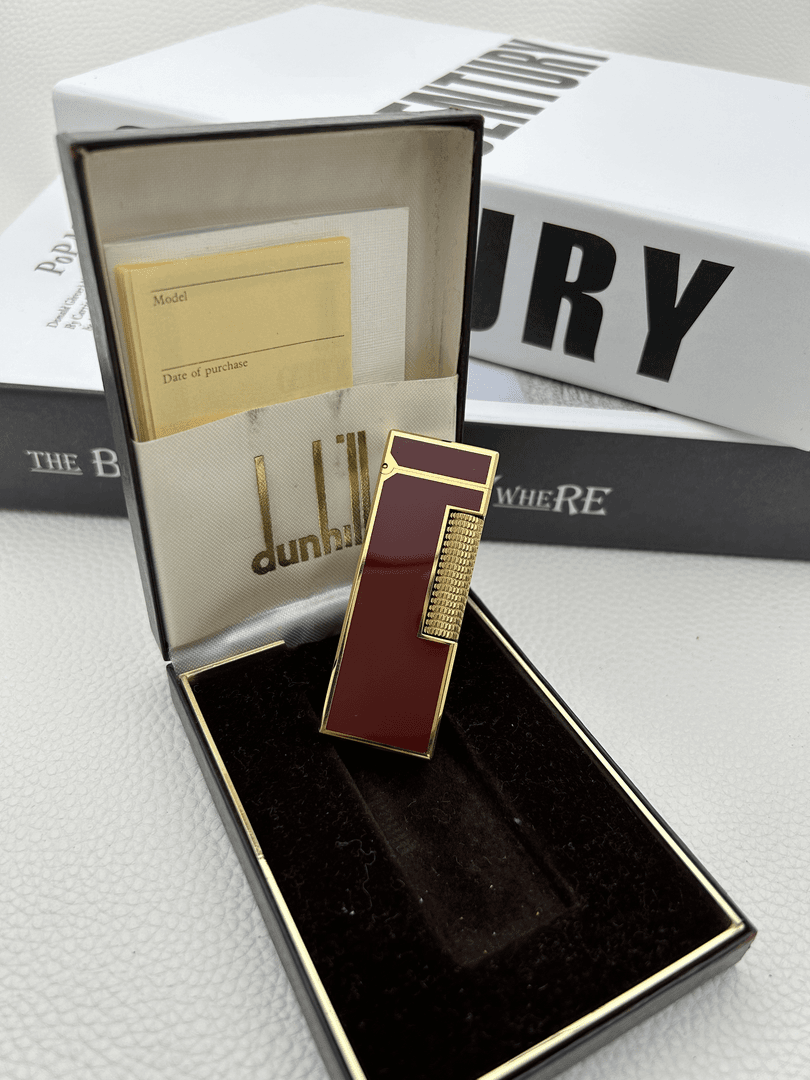 d家 二奢红漆光面打火机 时尚男士七夕送礼高档创意复古1234