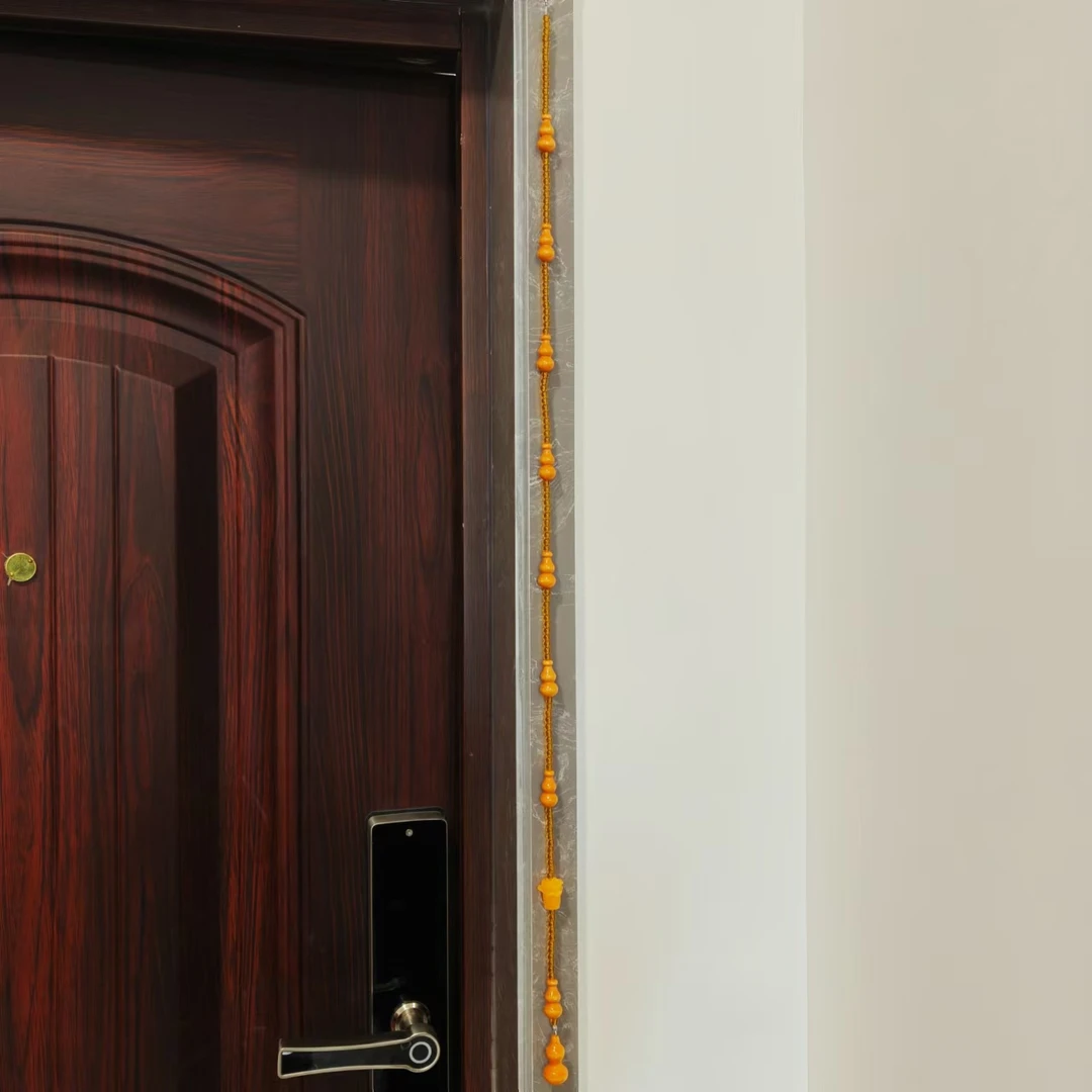 丹茗直发-黄水晶、白菜款-桃木葫芦挂饰 长度88厘米 门帘珠帘