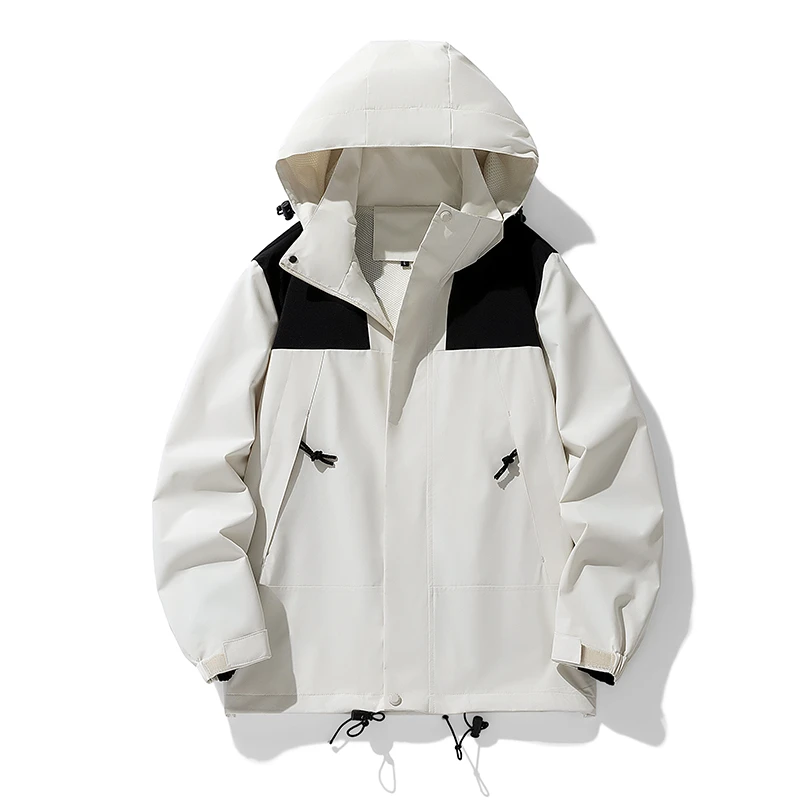春季北家防水防污防风/可拆卸帽/户外情侣夹克外套