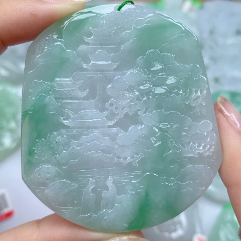 【闪购商品】翡翠颈饰未镶嵌羁*天然a货翡翠