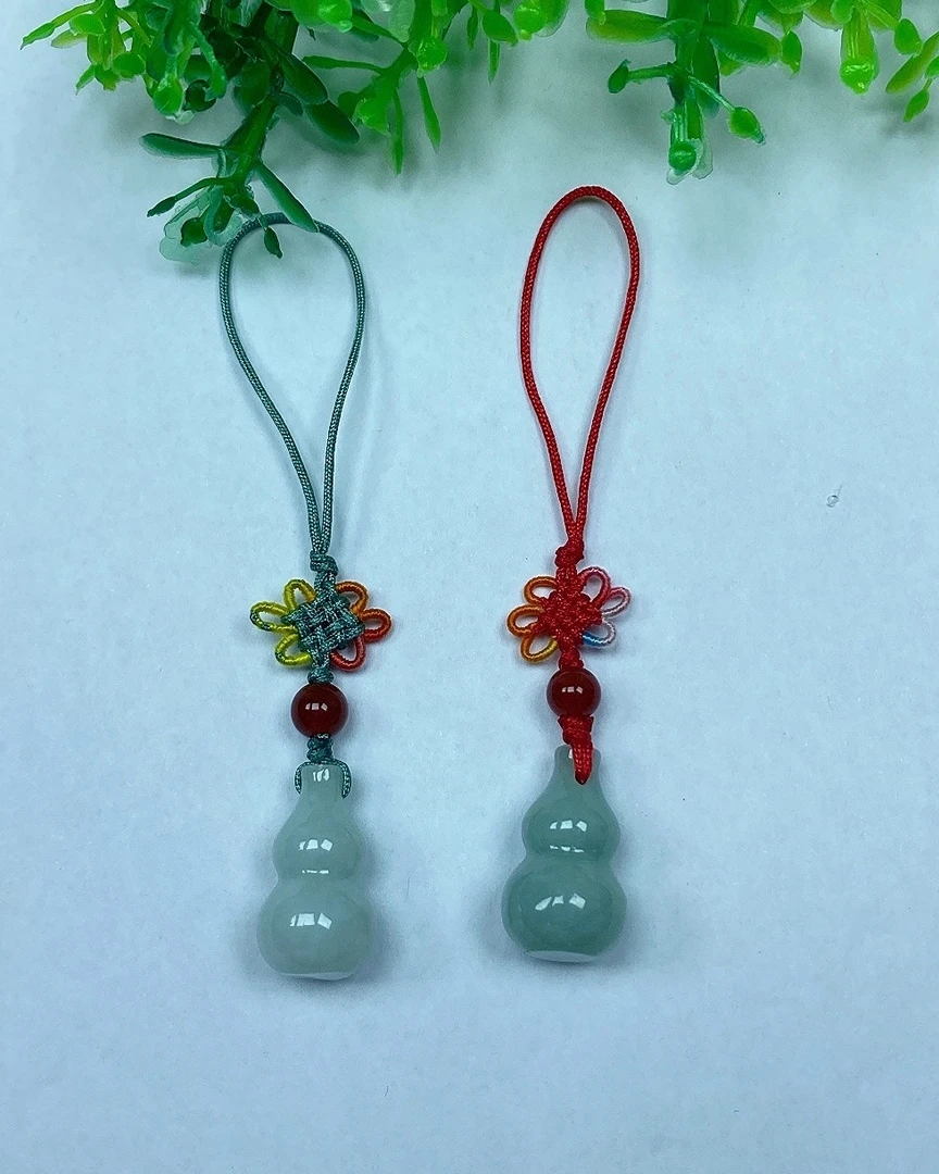 A12 天然A货翡翠 葫芦包挂、手机挂 多样性发其一佛公