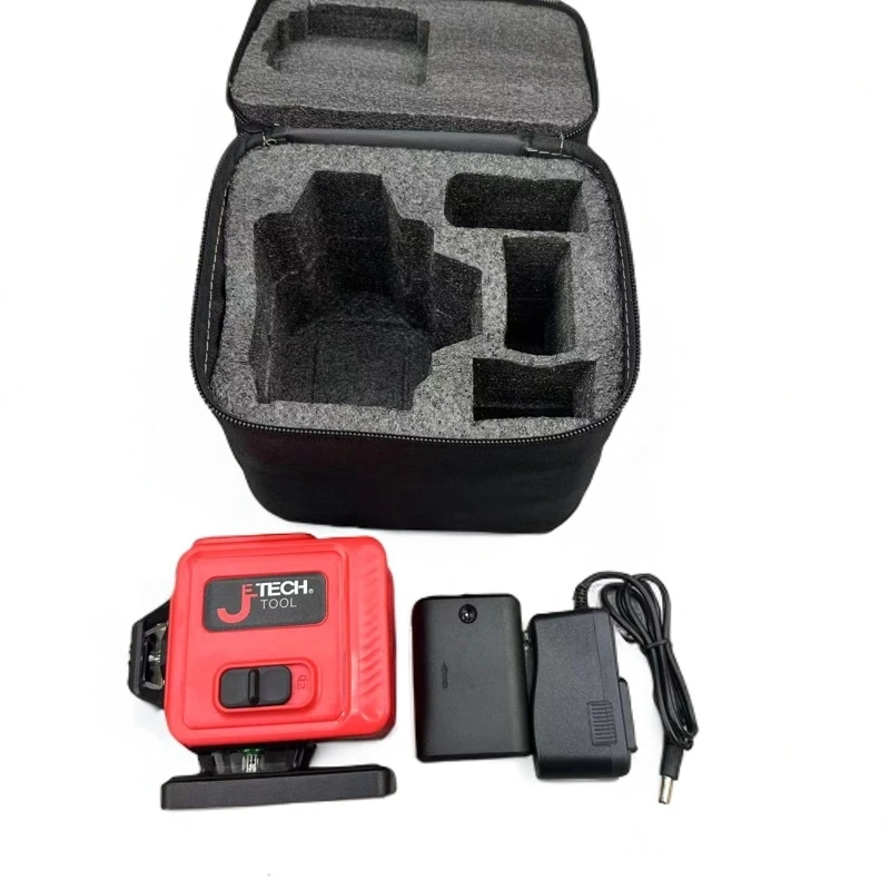 张张PJ【直播】捷科八线水平仪一机一电+容纳包（红色）