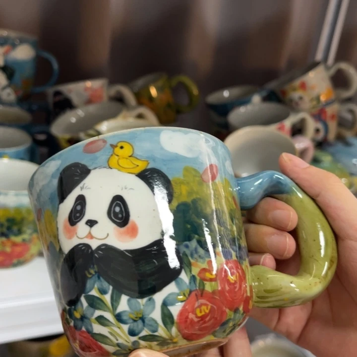 瓦当景德镇手绘陶瓷。