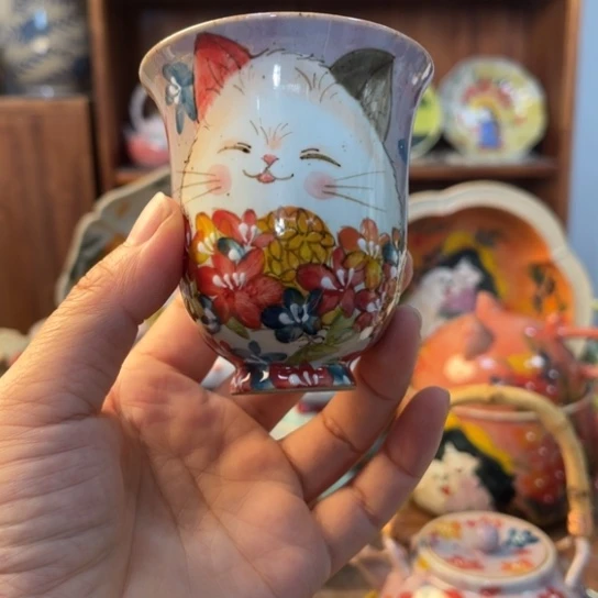瓦当景德镇釉下手绘陶瓷。