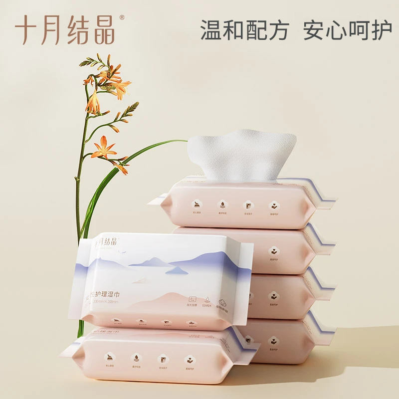 十月结晶孕产妇湿巾纸局部护理成人女性孕妇产后生理期抑菌湿纸巾