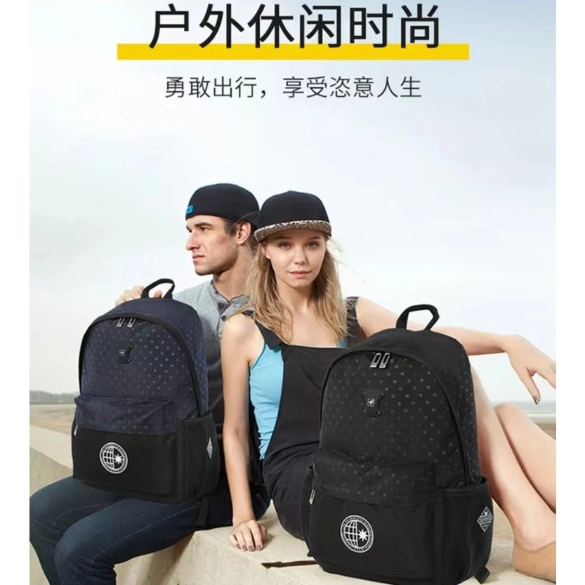 SUISSEWIN瑞士军刀双肩背包男女轻便书包旅游户外休闲运动背包L