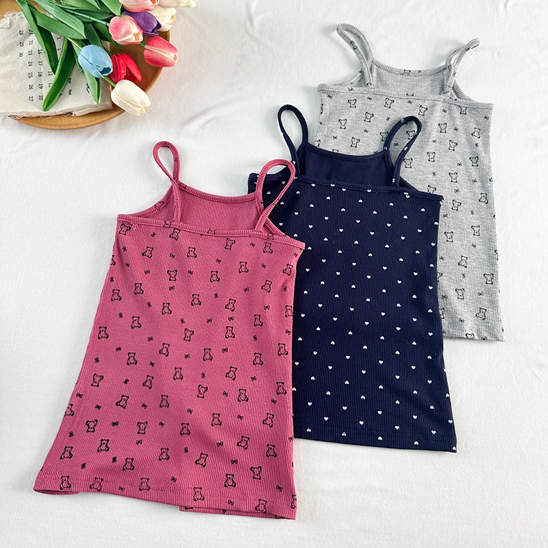 女童背心吊带连衣裙儿童时尚休闲百搭夏季女宝中小童裙子