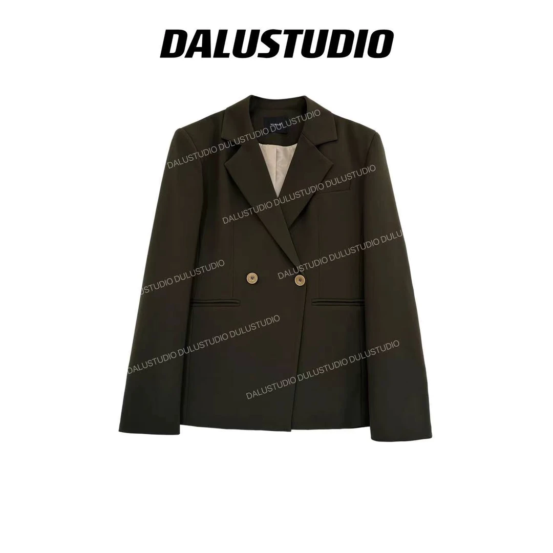 【Luis璐】空墨竹 春季新款百搭简约时尚设计款休闲女西装4CWDD2932