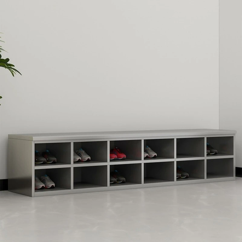 不锈钢员工鞋柜工厂车间无尘净化实验室更衣室单面双面换鞋凳定制