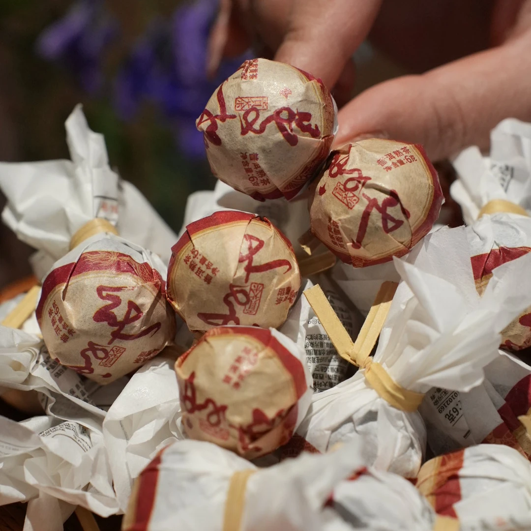 【曼松】古树  新工艺普洱茶熟茶（龙珠）