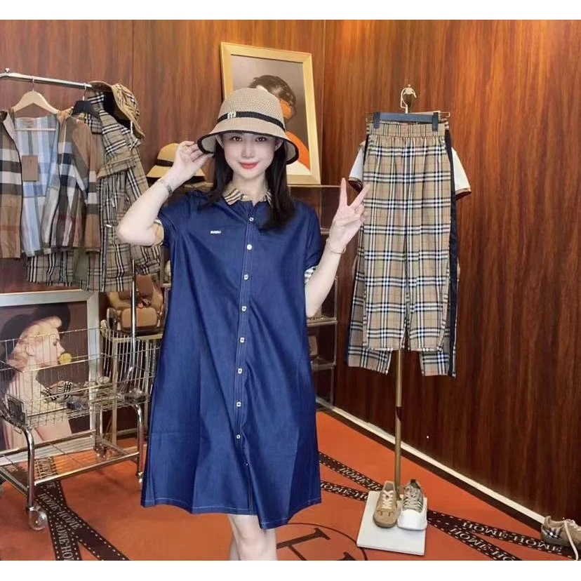 楠楠轻奢-夏季新款时尚牛仔连衣裙-622