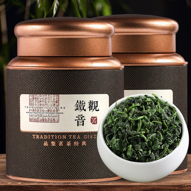 新茶正宗原产安溪铁观音浓香型乌龙茶兰花香高山茶叶耐泡铁罐装