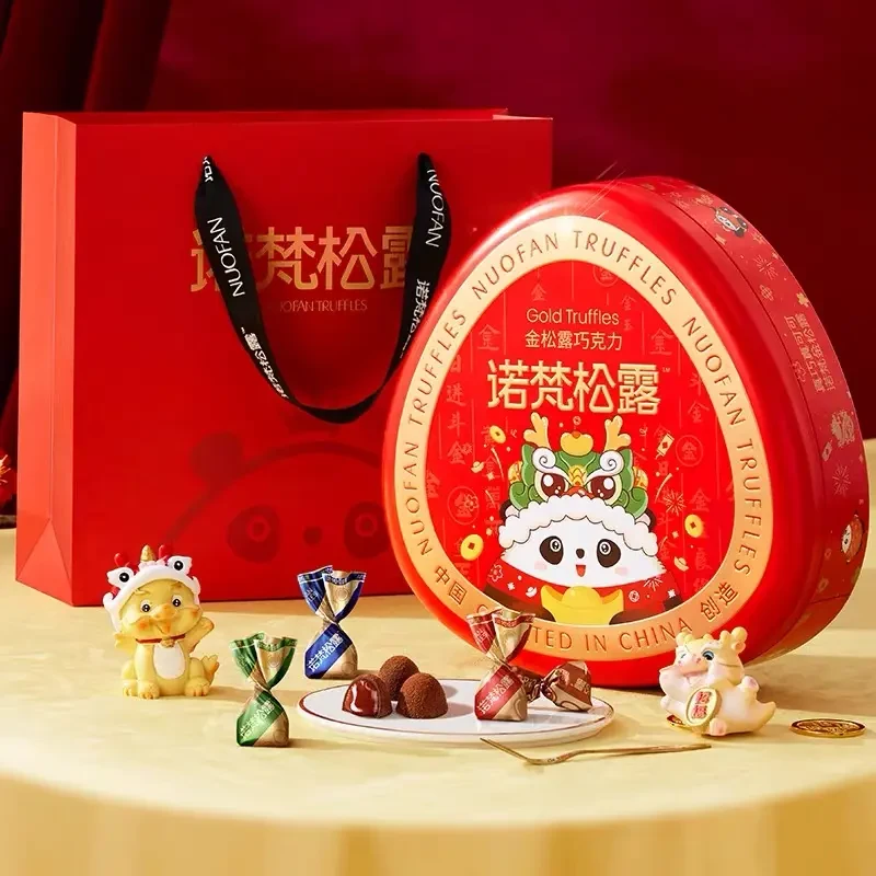 诺梵金松露巧克力圣诞节限定礼盒装喜糖礼物可可脂休闲零食送女友