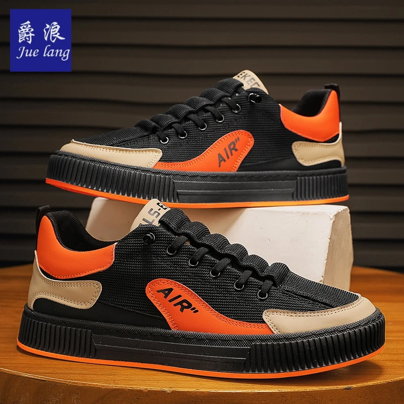 2024新款秋季ins潮流帆布鞋男鞋运动休闲板鞋子男款学生韩版潮鞋