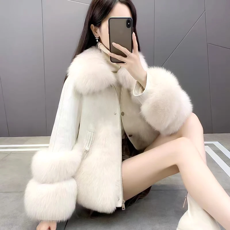 皮草外套女冬季2025新款爆款上档次加绒加厚洋气减龄显瘦皮毛一体