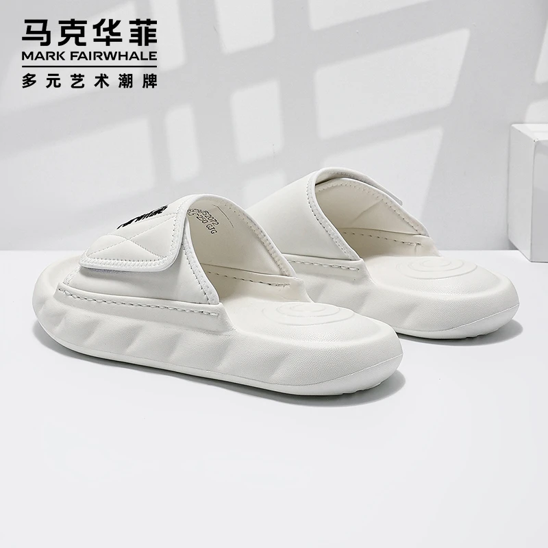 马克华菲男鞋2024夏季新款男士外穿一字拖网红潮流男款户外拖鞋子