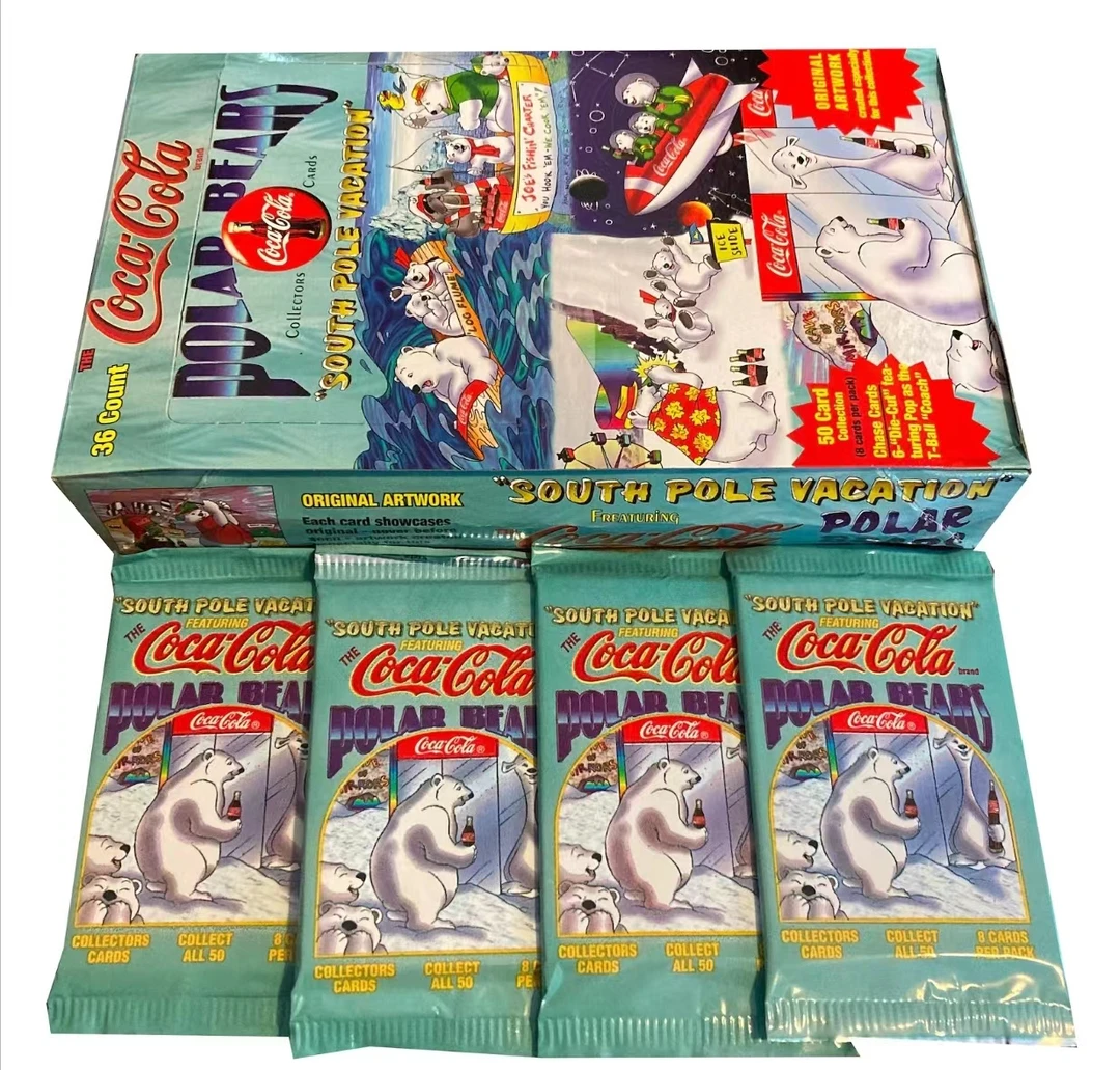 1996可口可乐北极熊收藏卡盒卡牌老卡包直播间代拆