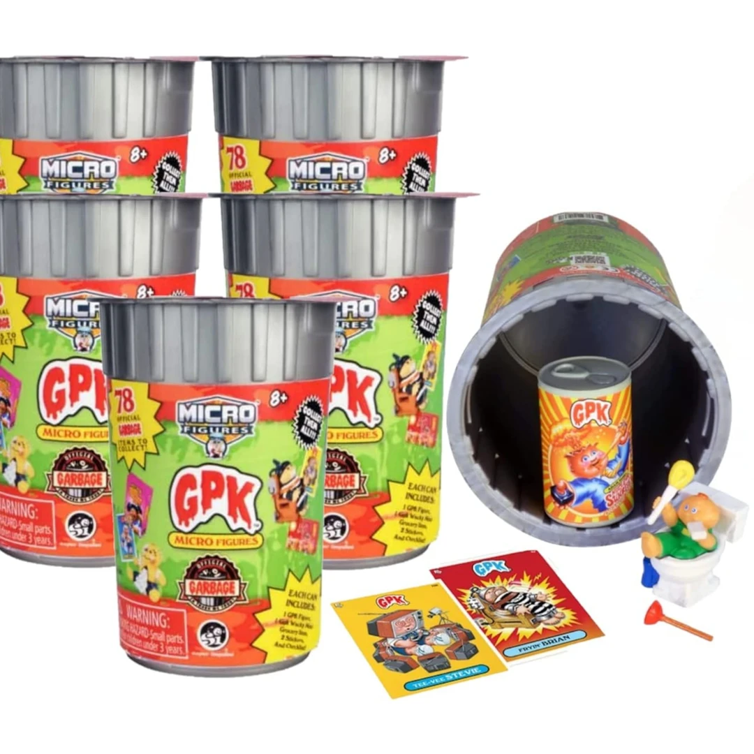 TOPPS垃圾桶小子GPK微缩迷你公仔手办摆件盲盒玩具潮玩
