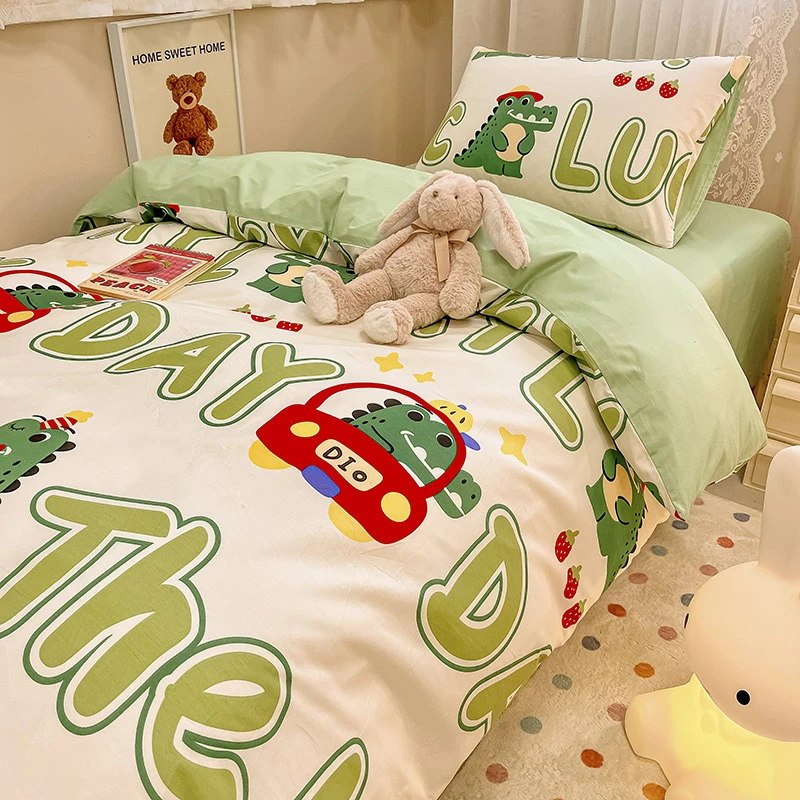 学生宿舍床上三件套纯棉全棉寝室被褥一整套单人床六件套