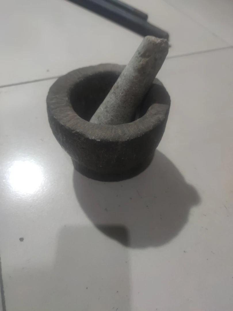 黑青石捣蒜器石臼子家用研磨器捣蒜罐蒜蓉蒜泥器手动擂钵