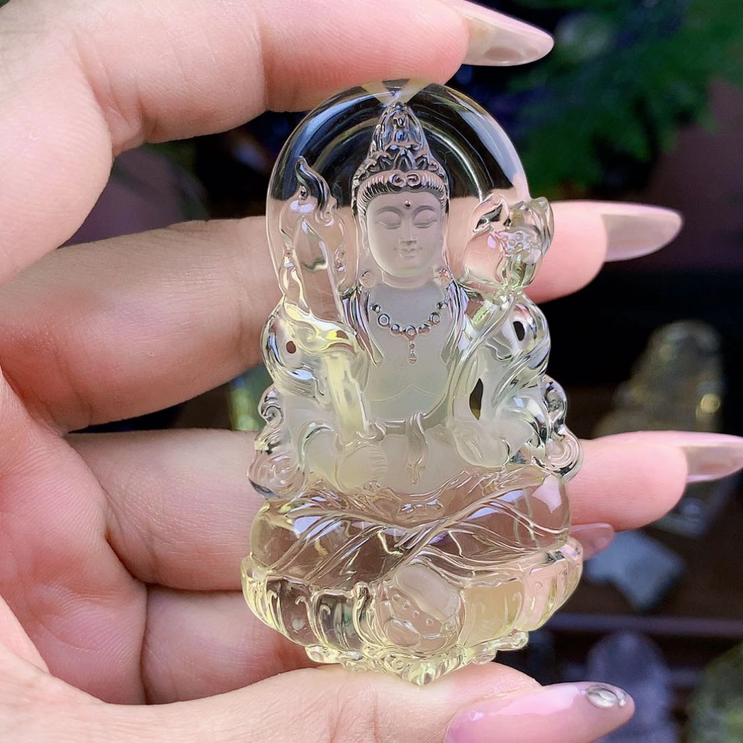 水晶颈饰未镶嵌何****逢好，
