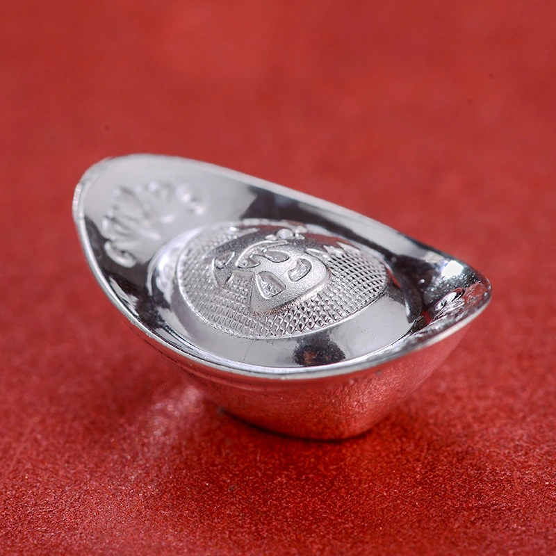 足银999空心银元宝