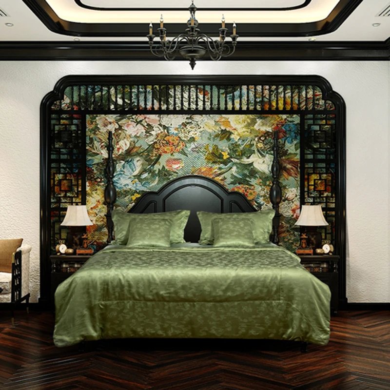 【潞安府】真丝提花水洗蚕丝被-龙凤纳吉