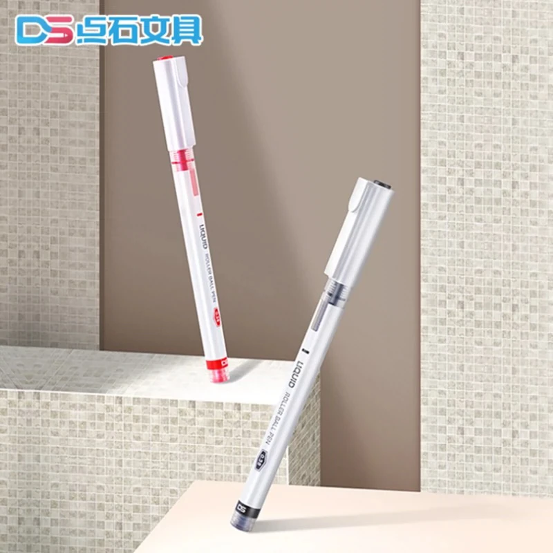 点石948速干自控墨直液式学生办公0.38大容量走珠笔简约中性笔