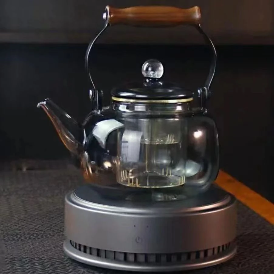 德茗堂猫眼4代电陶炉家用小型智能玻璃壶烧水壶煮茶器